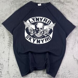 Lynyrd Skynyrd Double-Sided Graphic T-Shirt Black Band Tee Size Medium